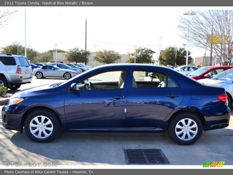 Nautical Blue Metallic / Bisque 2012 Toyota Corolla