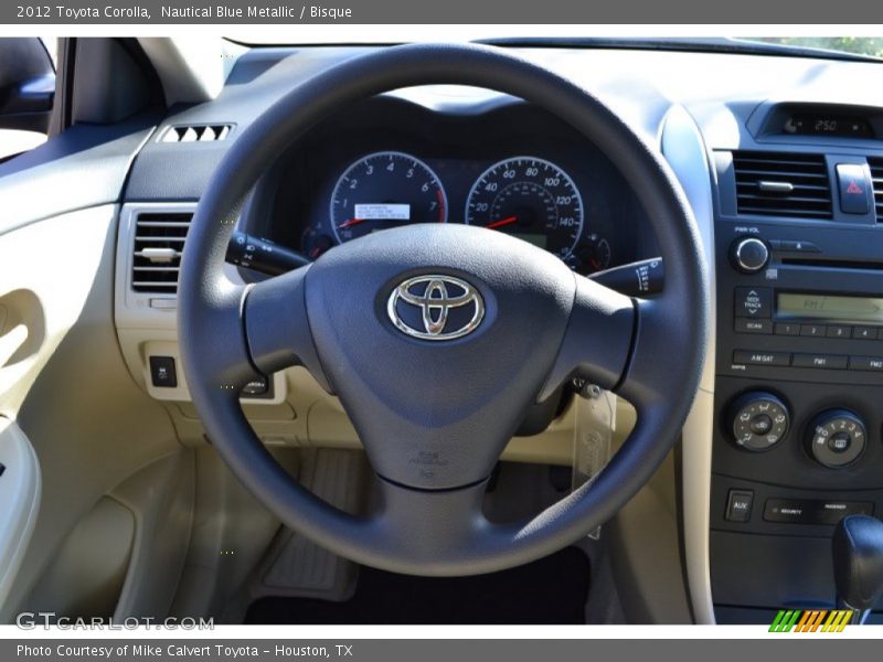 Nautical Blue Metallic / Bisque 2012 Toyota Corolla