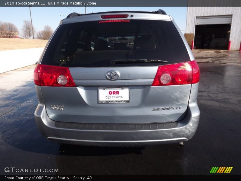 Blue Mirage Metallic / Stone 2010 Toyota Sienna LE