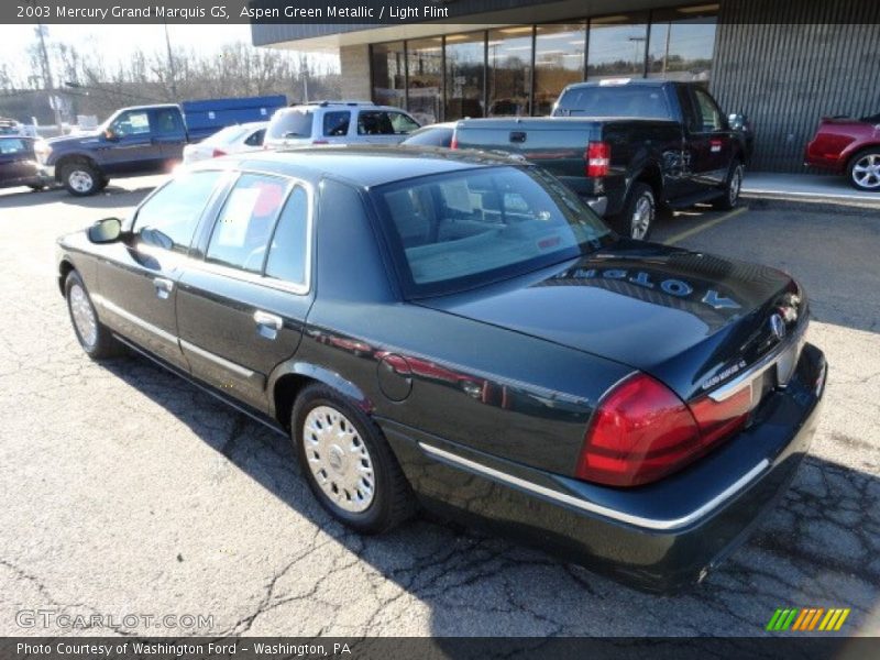 Aspen Green Metallic / Light Flint 2003 Mercury Grand Marquis GS