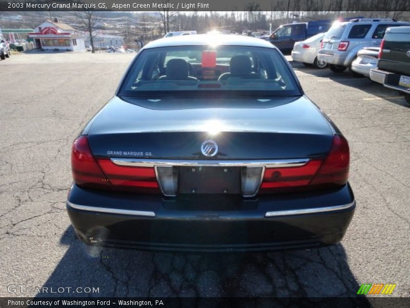 Aspen Green Metallic / Light Flint 2003 Mercury Grand Marquis GS
