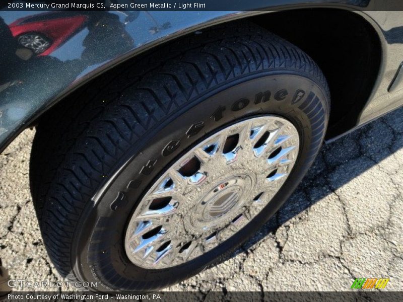 Aspen Green Metallic / Light Flint 2003 Mercury Grand Marquis GS