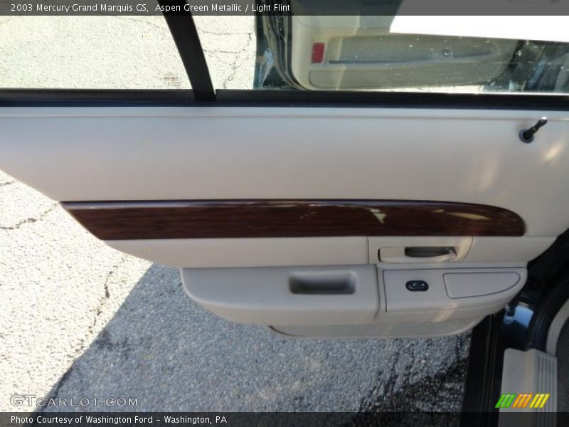 Aspen Green Metallic / Light Flint 2003 Mercury Grand Marquis GS