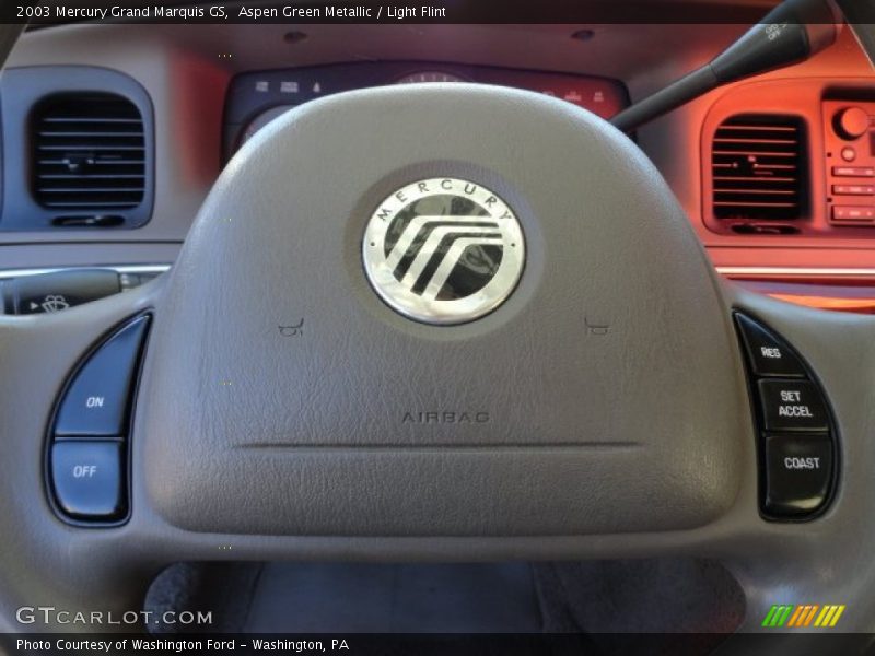 Aspen Green Metallic / Light Flint 2003 Mercury Grand Marquis GS