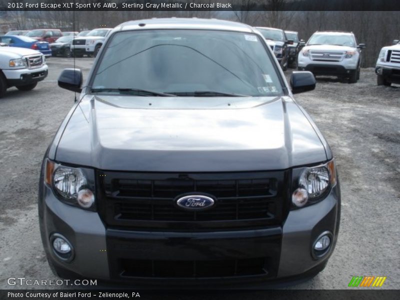 Sterling Gray Metallic / Charcoal Black 2012 Ford Escape XLT Sport V6 AWD