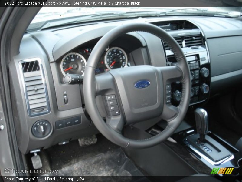 Sterling Gray Metallic / Charcoal Black 2012 Ford Escape XLT Sport V6 AWD