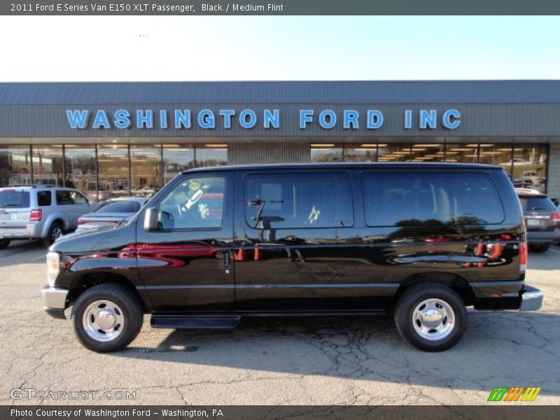 Black / Medium Flint 2011 Ford E Series Van E150 XLT Passenger