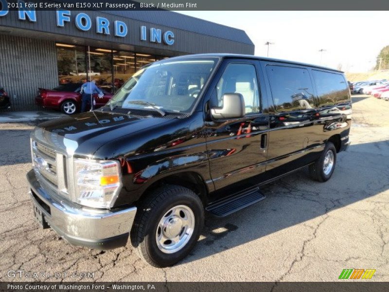 Black / Medium Flint 2011 Ford E Series Van E150 XLT Passenger