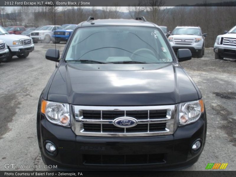 Ebony Black / Stone 2012 Ford Escape XLT 4WD