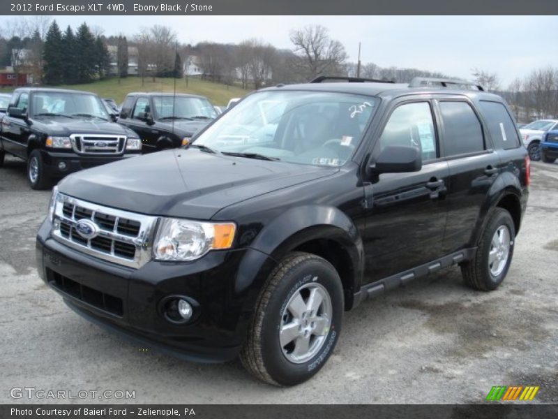 Ebony Black / Stone 2012 Ford Escape XLT 4WD