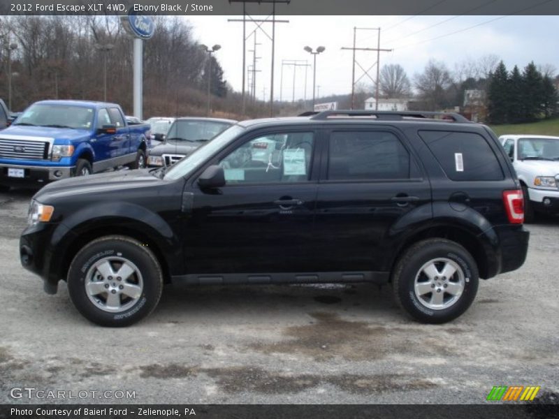 Ebony Black / Stone 2012 Ford Escape XLT 4WD