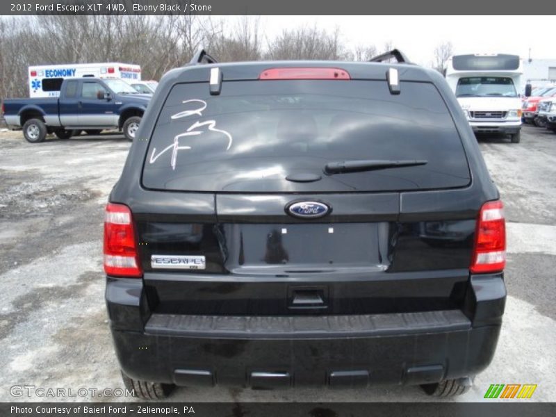 Ebony Black / Stone 2012 Ford Escape XLT 4WD