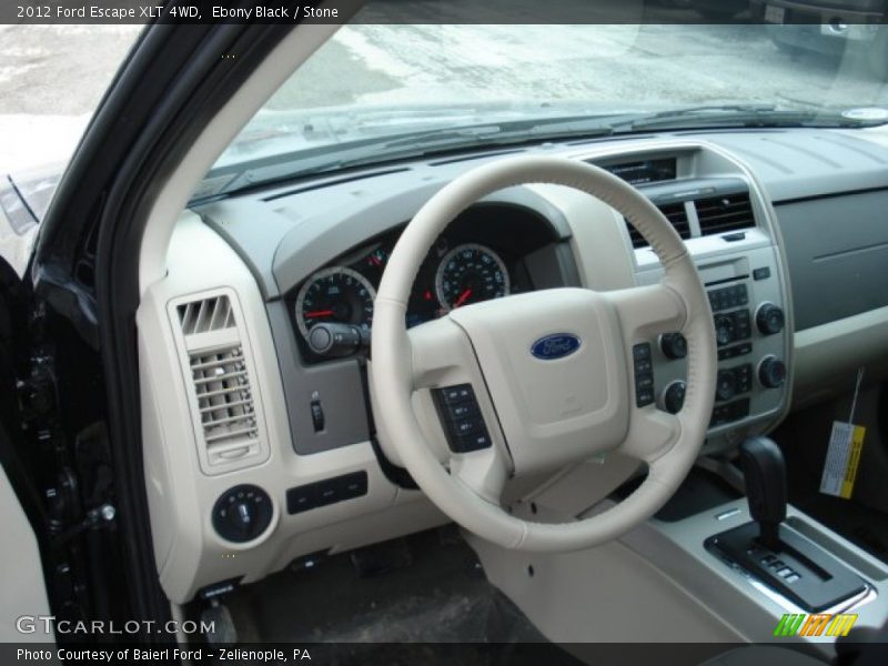 Ebony Black / Stone 2012 Ford Escape XLT 4WD