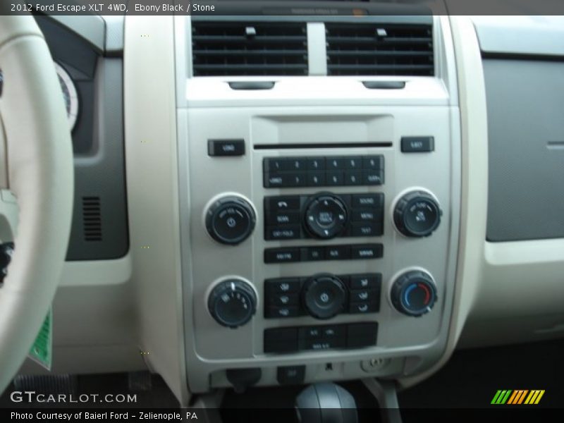 Ebony Black / Stone 2012 Ford Escape XLT 4WD
