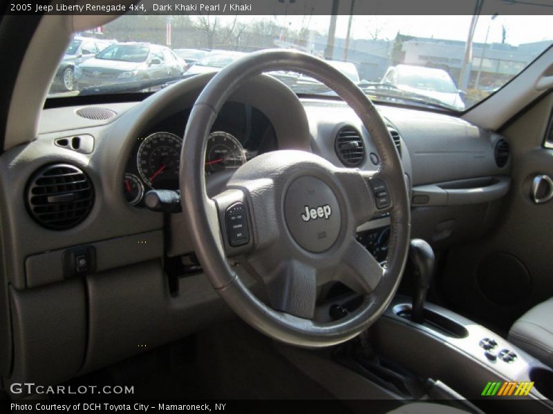 Dark Khaki Pearl / Khaki 2005 Jeep Liberty Renegade 4x4