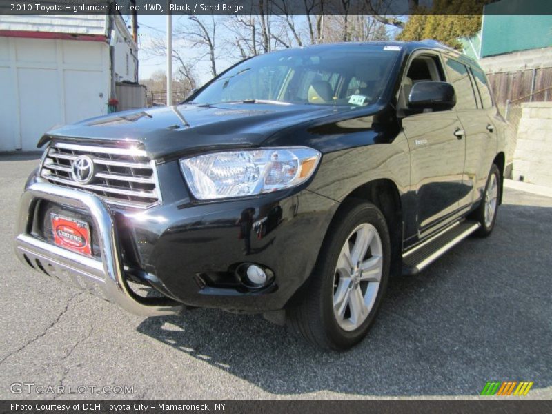 Black / Sand Beige 2010 Toyota Highlander Limited 4WD