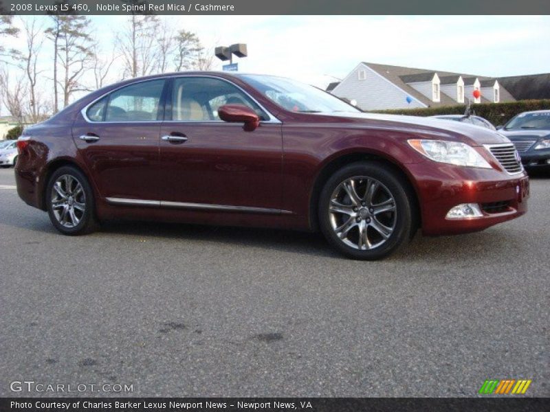 Noble Spinel Red Mica / Cashmere 2008 Lexus LS 460