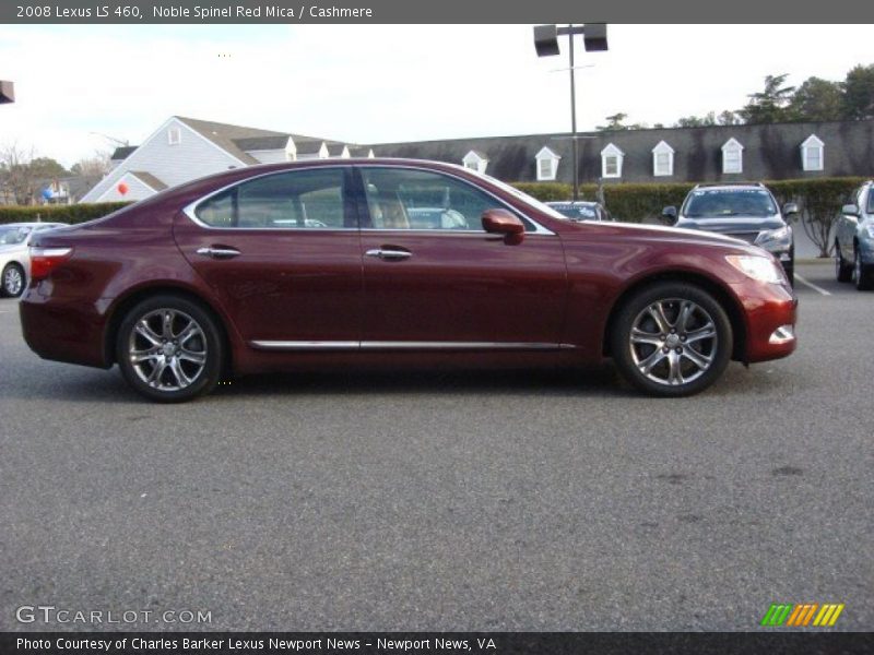 Noble Spinel Red Mica / Cashmere 2008 Lexus LS 460