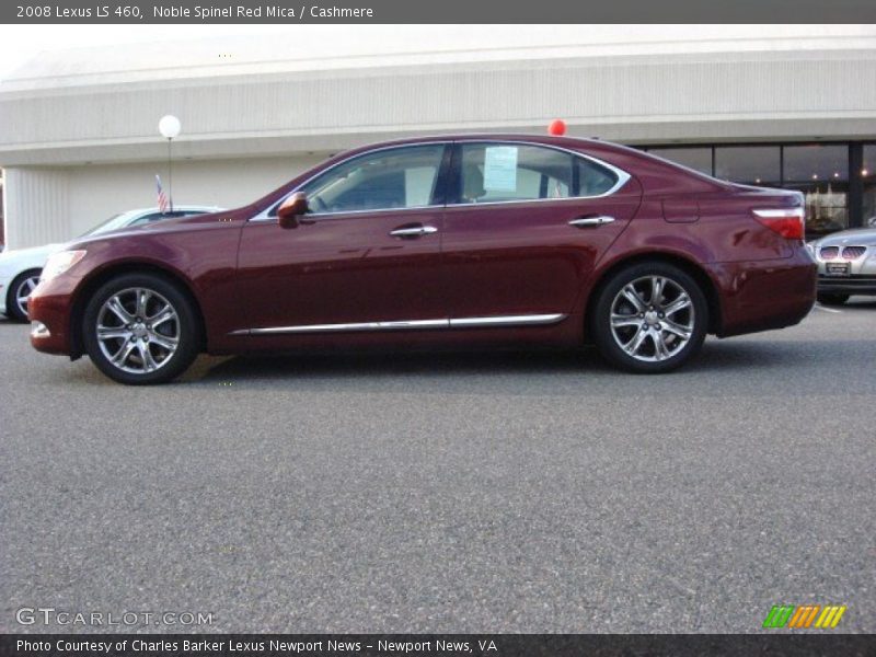 Noble Spinel Red Mica / Cashmere 2008 Lexus LS 460