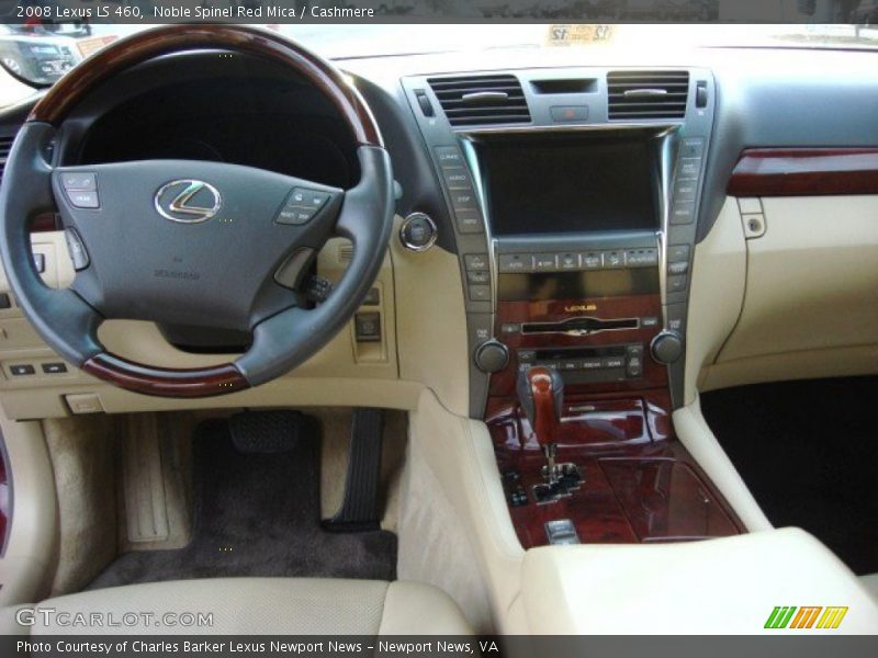 Noble Spinel Red Mica / Cashmere 2008 Lexus LS 460