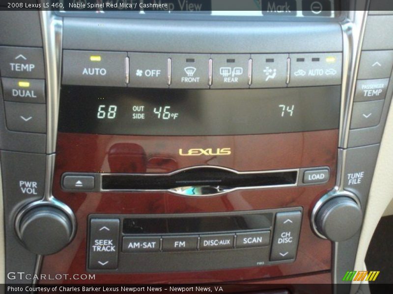Noble Spinel Red Mica / Cashmere 2008 Lexus LS 460