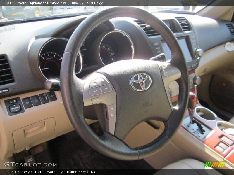 Black / Sand Beige 2010 Toyota Highlander Limited 4WD