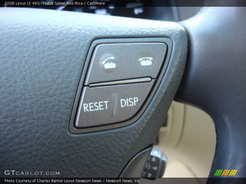 Noble Spinel Red Mica / Cashmere 2008 Lexus LS 460