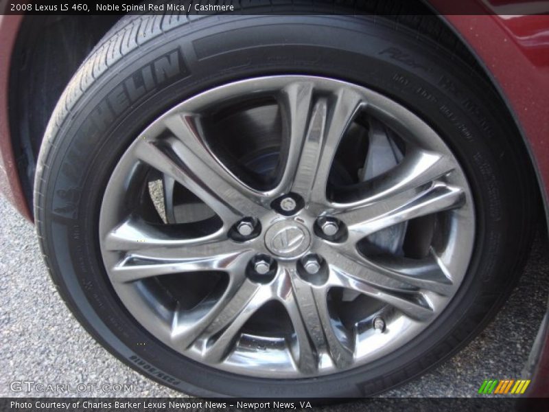Noble Spinel Red Mica / Cashmere 2008 Lexus LS 460