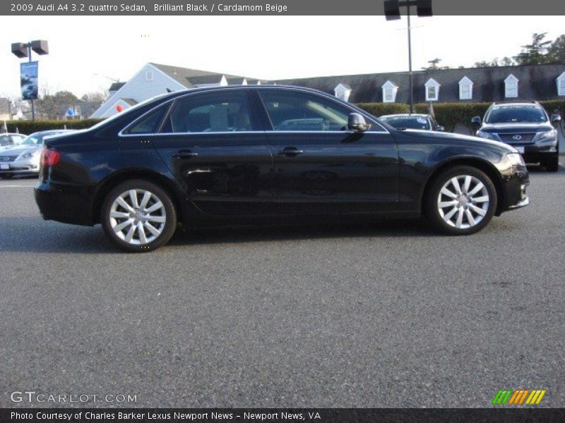 Brilliant Black / Cardamom Beige 2009 Audi A4 3.2 quattro Sedan