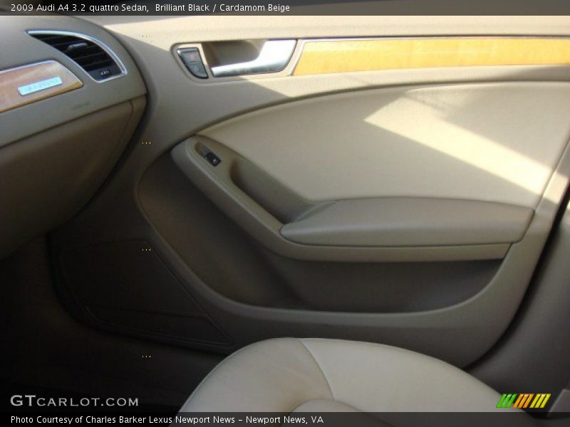 Brilliant Black / Cardamom Beige 2009 Audi A4 3.2 quattro Sedan