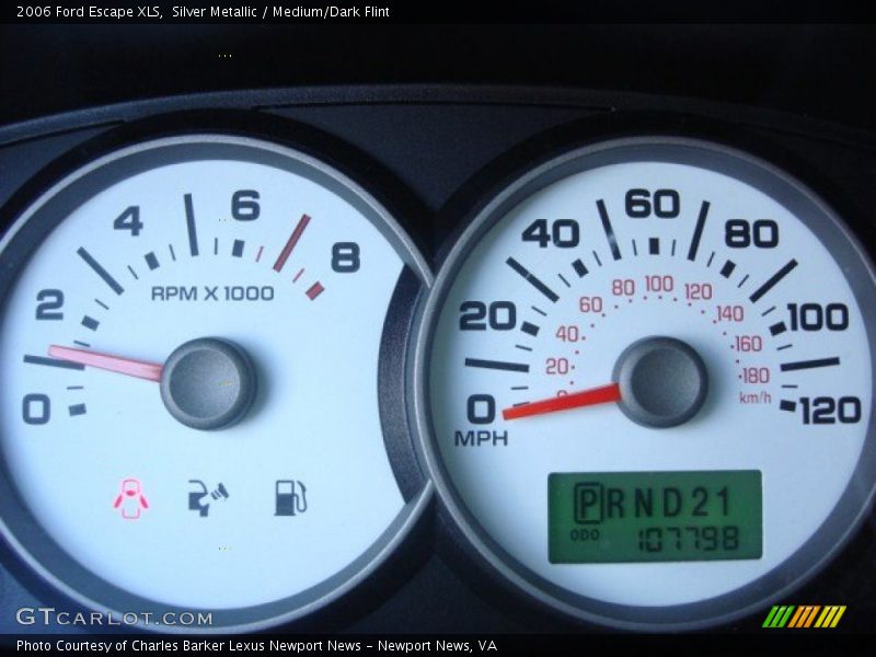 Silver Metallic / Medium/Dark Flint 2006 Ford Escape XLS