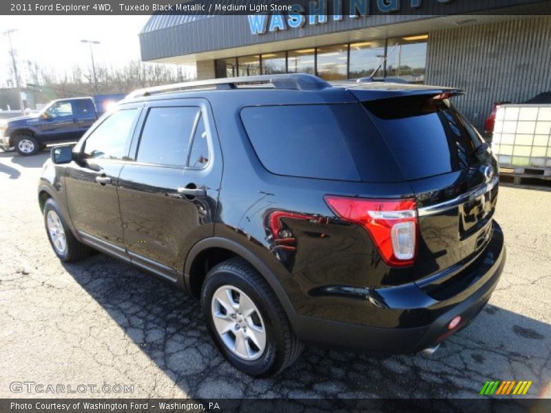 Tuxedo Black Metallic / Medium Light Stone 2011 Ford Explorer 4WD