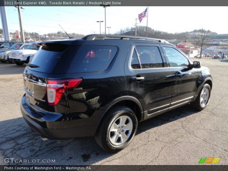 Tuxedo Black Metallic / Medium Light Stone 2011 Ford Explorer 4WD
