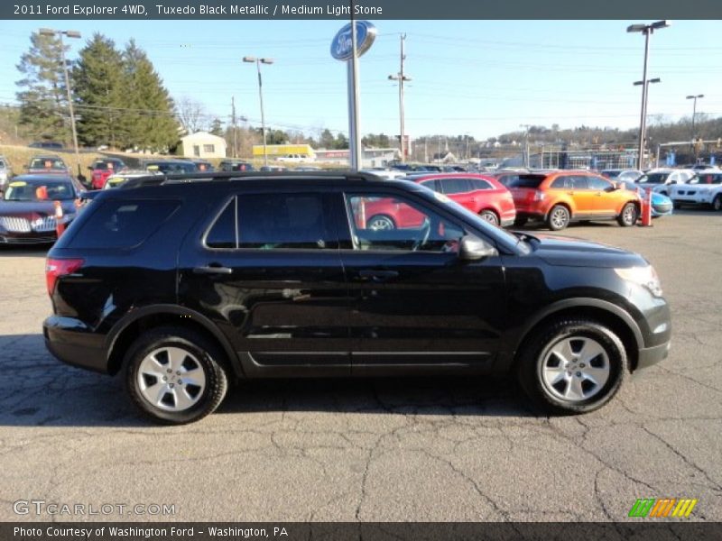 Tuxedo Black Metallic / Medium Light Stone 2011 Ford Explorer 4WD