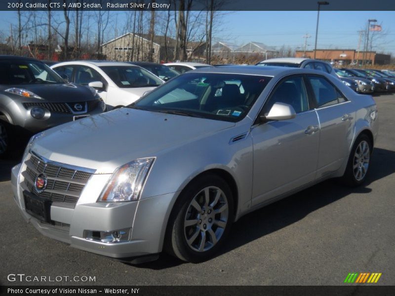 Radiant Silver / Ebony 2009 Cadillac CTS 4 AWD Sedan