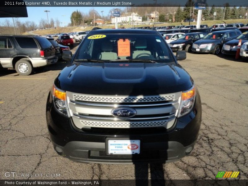 Tuxedo Black Metallic / Medium Light Stone 2011 Ford Explorer 4WD