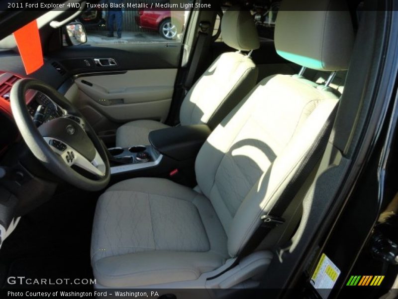 Tuxedo Black Metallic / Medium Light Stone 2011 Ford Explorer 4WD