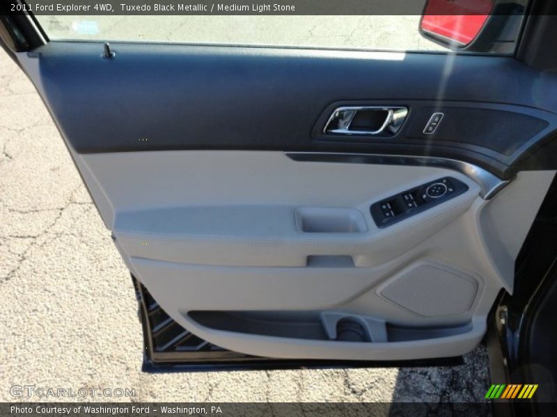 Tuxedo Black Metallic / Medium Light Stone 2011 Ford Explorer 4WD
