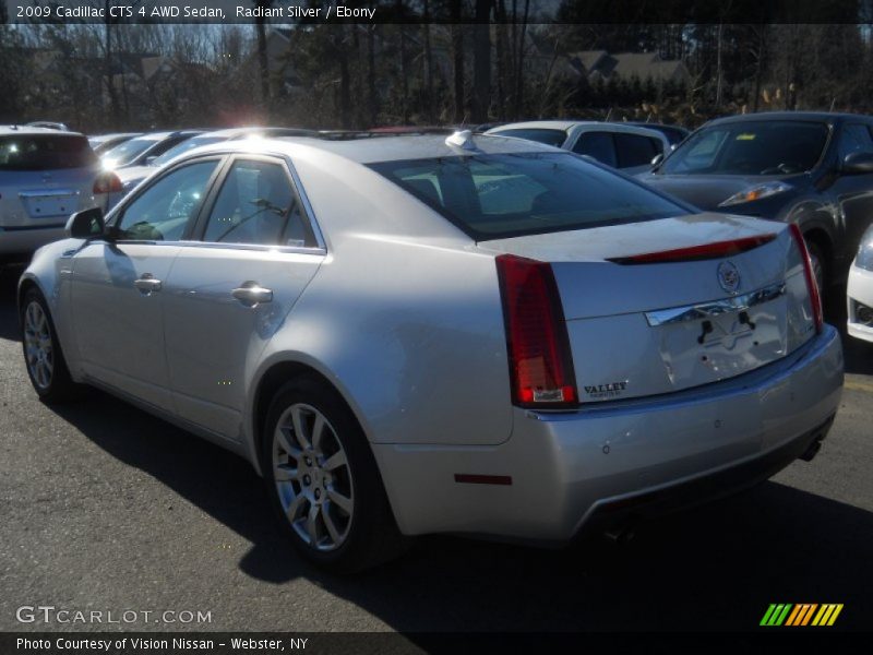 Radiant Silver / Ebony 2009 Cadillac CTS 4 AWD Sedan