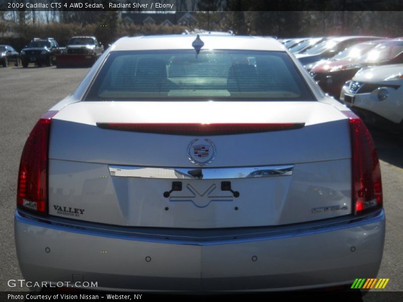 Radiant Silver / Ebony 2009 Cadillac CTS 4 AWD Sedan