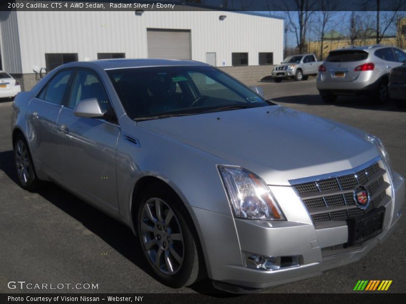 Radiant Silver / Ebony 2009 Cadillac CTS 4 AWD Sedan