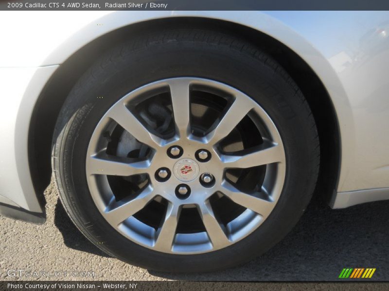 Radiant Silver / Ebony 2009 Cadillac CTS 4 AWD Sedan