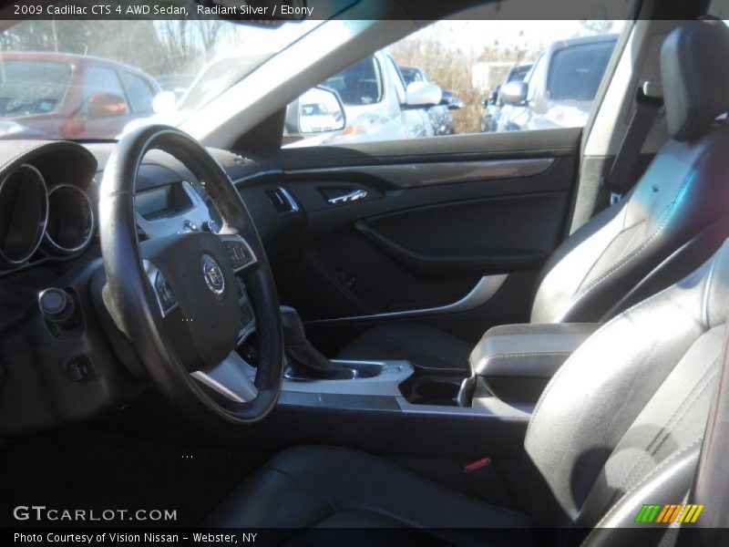 Radiant Silver / Ebony 2009 Cadillac CTS 4 AWD Sedan