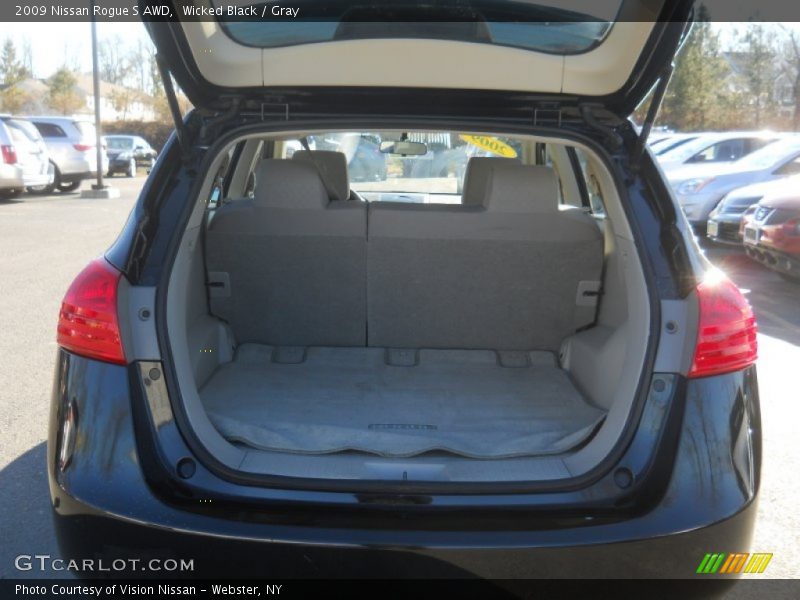 Wicked Black / Gray 2009 Nissan Rogue S AWD