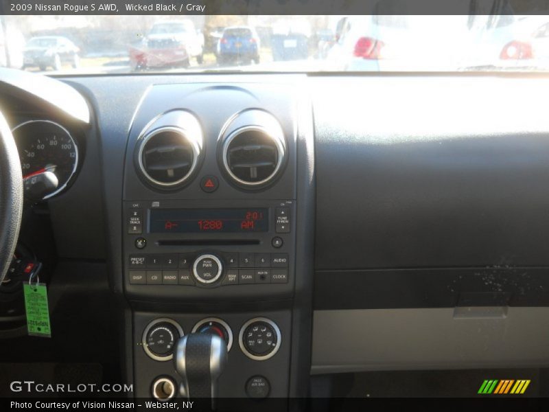 Wicked Black / Gray 2009 Nissan Rogue S AWD