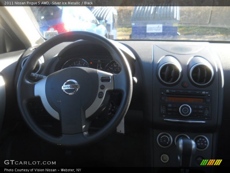Silver Ice Metallic / Black 2011 Nissan Rogue S AWD