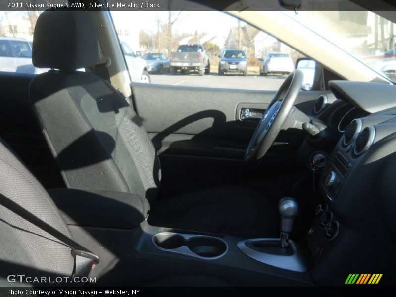 Silver Ice Metallic / Black 2011 Nissan Rogue S AWD