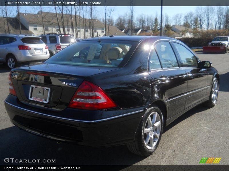 Black / Stone 2007 Mercedes-Benz C 280 4Matic Luxury