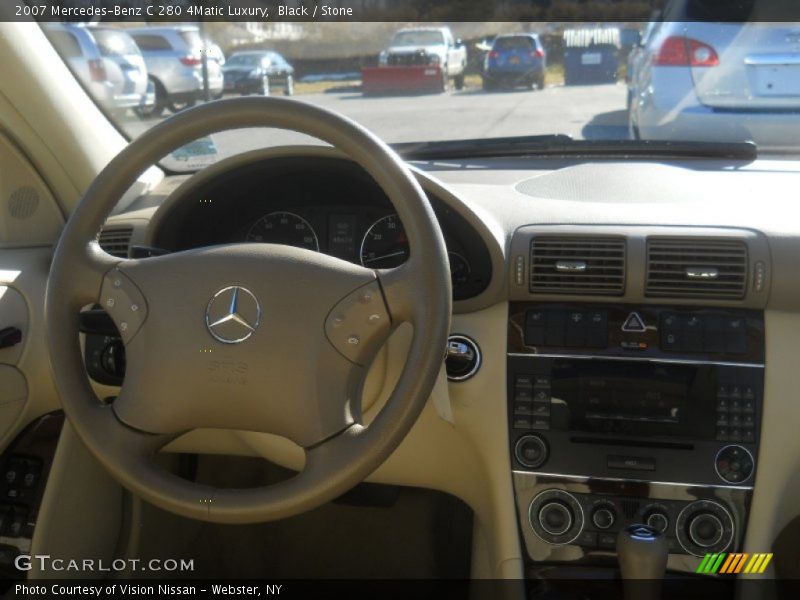 Black / Stone 2007 Mercedes-Benz C 280 4Matic Luxury