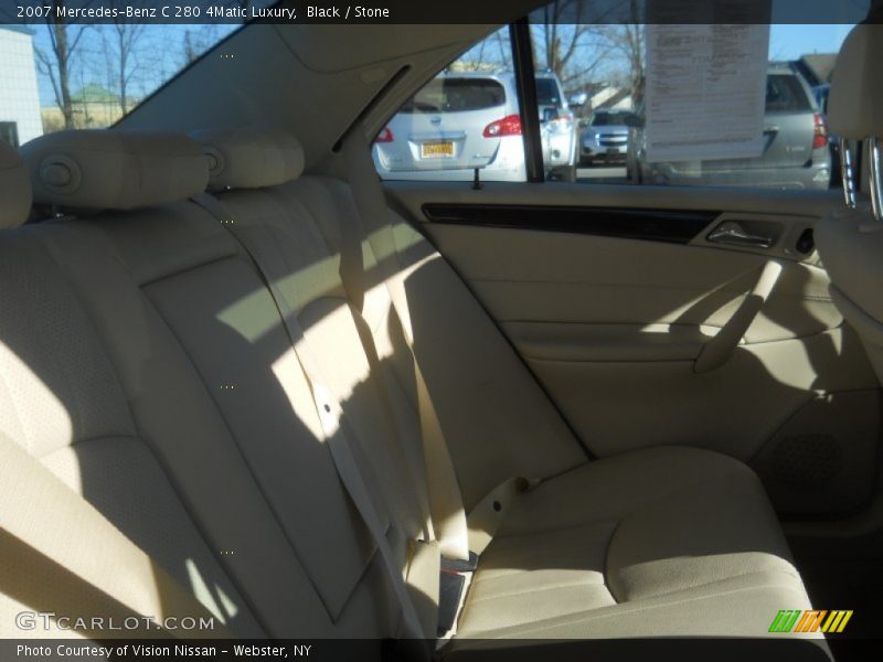 Black / Stone 2007 Mercedes-Benz C 280 4Matic Luxury